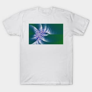 Spinning shiny abstract fractal T-Shirt
